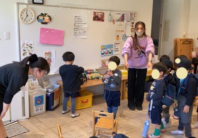 一日の終わりには子どもたちからお礼も